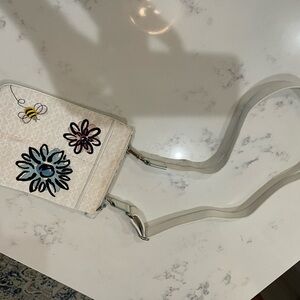 Coach White Floral Crossbody Bag